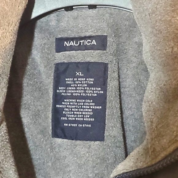 Vintage NAUTICA NS-83  Blue Jacket Fleece Lining Men - Picture 6 of 6